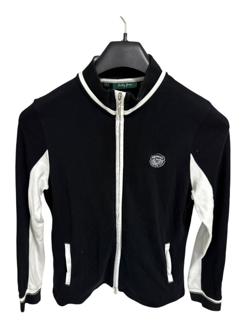 Bobby Jones Womens Full Zip Jacket Size Large Medinah CC Black
